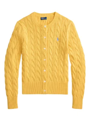 Polo Ralph Lauren ケーブルニット Vネックセーター | イエロー