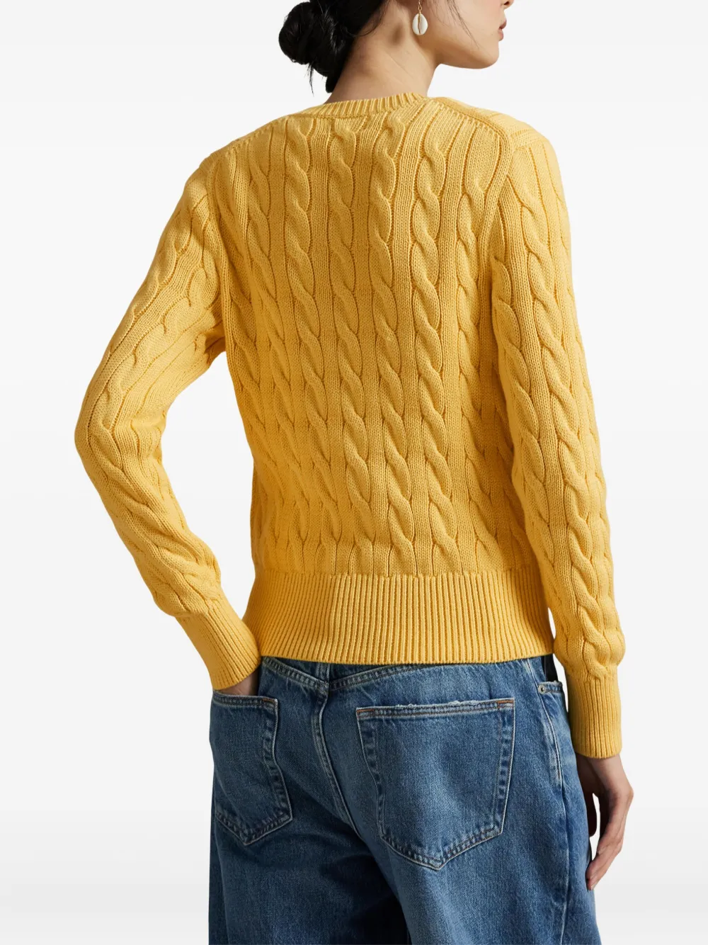 Polo Ralph Lauren Kabelgebreid vest Geel