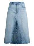 Polo Ralph Lauren patchwork denim midi skirt - Blue