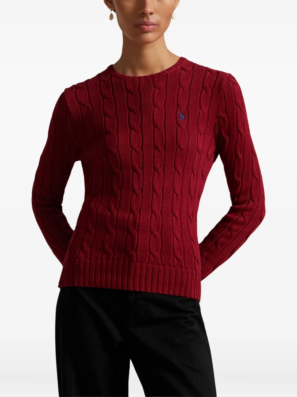 Polo Ralph Lauren Kabelgebreide trui Rood