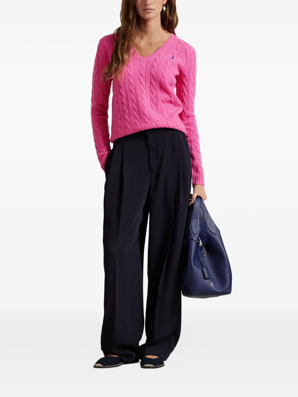 Polo Ralph Lauren Kabelgebreide sweater Roze