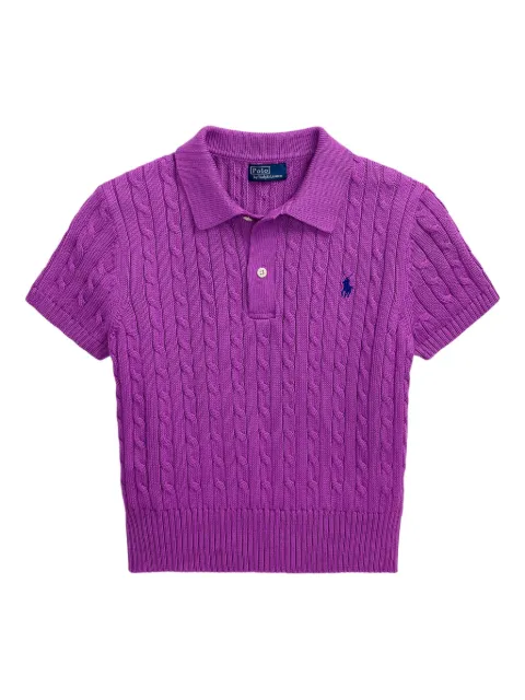 Polo Ralph Lauren cable-knit polo top