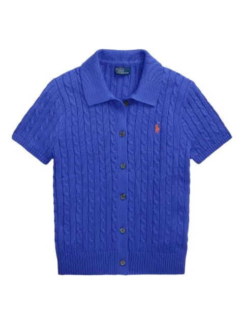 Polo Ralph Lauren cable-knit short-sleeve top