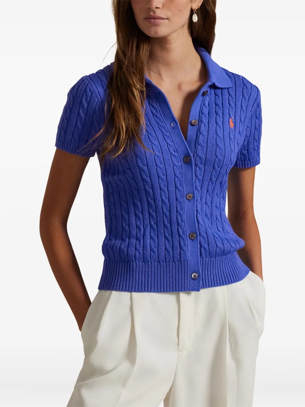 Polo Ralph Lauren Kabelgebreide top Blauw