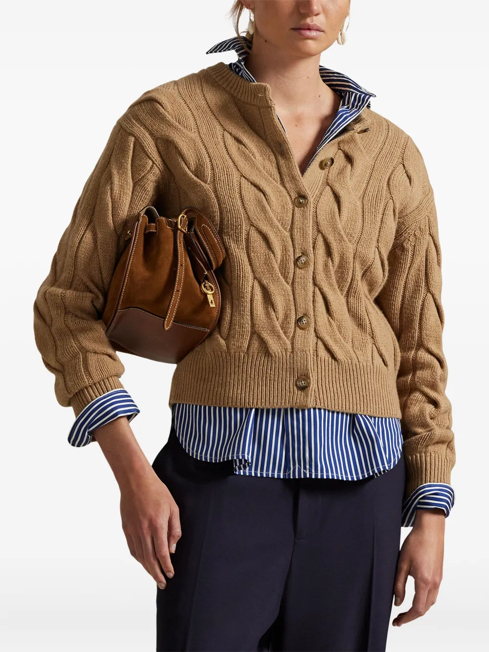 Polo Ralph Lauren Kabelgebreid vest Bruin