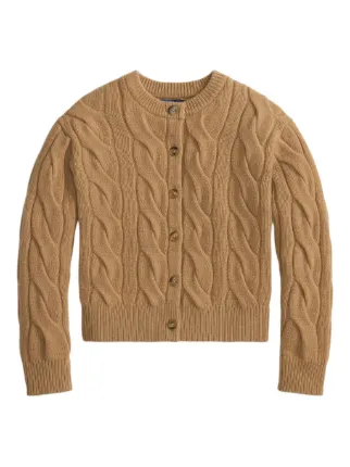 [本日限定]Polo Ralph Lauren ケーブルニット カーディガン Polo Ralph Lauren ケーブルニット カーディガン | ブラウン | FARFETCH JP