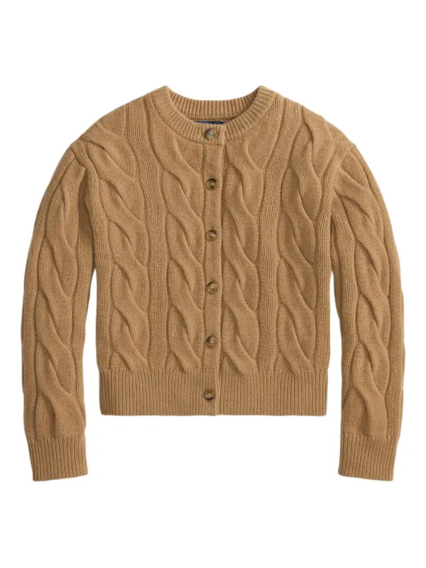 Polo Ralph Lauren ケーブルニット カーディガン | ブラウン | FARFETCH JP
