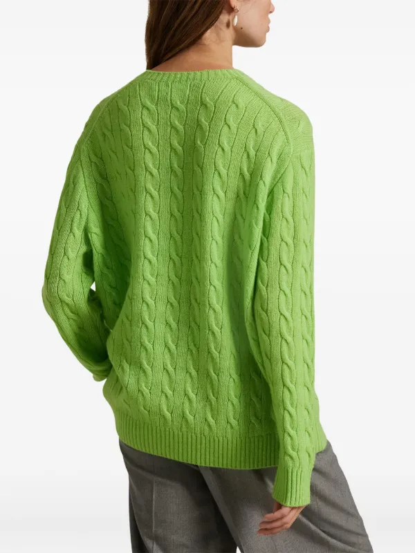 新品同様　ラルフローレン　ケーブルニット　グリーン Polo Ralph Lauren ケーブルニット セーター | グリーン | FARFETCH JP
