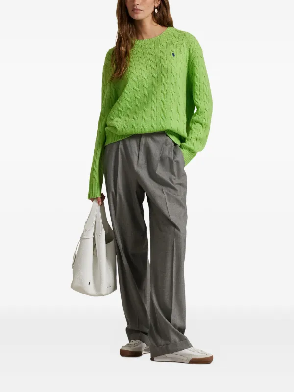 Polo Ralph Lauren ケーブルニット セーター | グリーン | FARFETCH JP