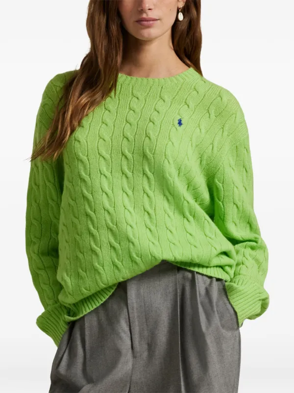 Polo Ralph Lauren ケーブルニット セーター | グリーン | FARFETCH JP