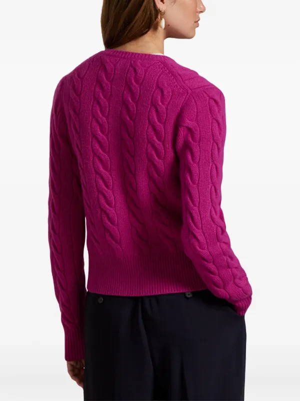 Polo Ralph Lauren ケーブルニット カーディガン | ピンク | FARFETCH JP