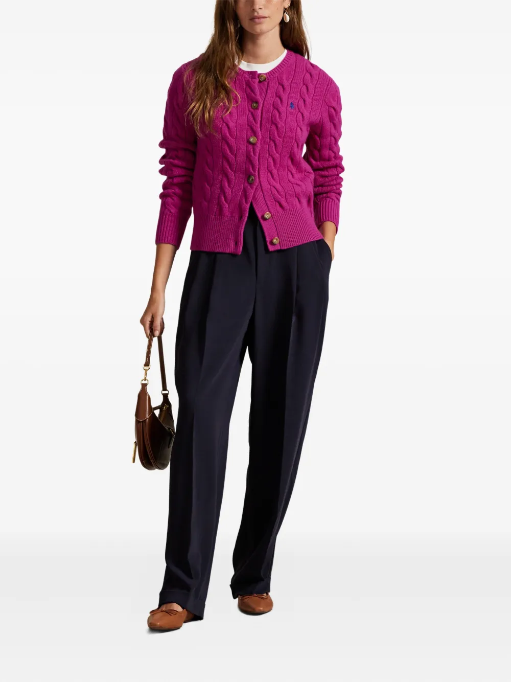 Polo Ralph Lauren Kabelgebreid vest Roze