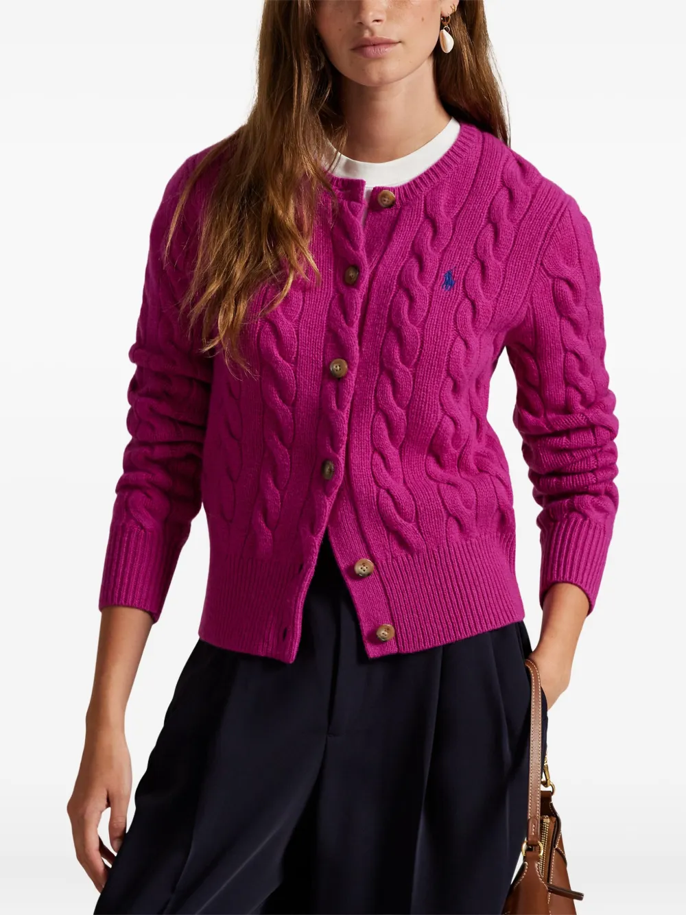 Polo Ralph Lauren Kabelgebreid vest Roze