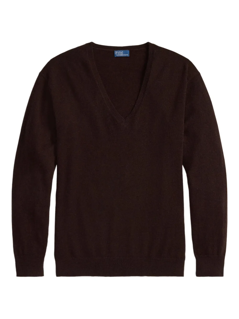 Polo Ralph Lauren V-neck Cashmere Pullover In Brown