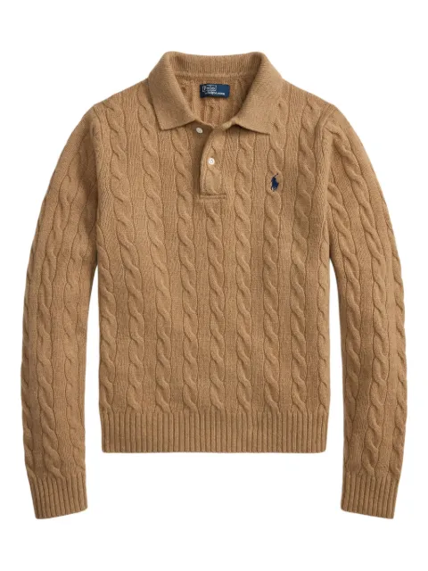 Polo Ralph Lauren cable-knit polo sweater