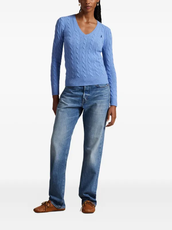 Polo Ralph Lauren ケーブルニット セーター | ブルー | FARFETCH JP