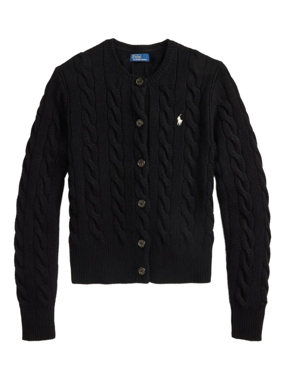 Polo Ralph Lauren cable-knit cardigan Zwart