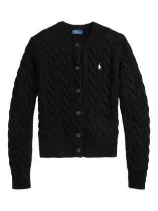 Polo Ralph Lauren Cardigan De Tricô | Preto | FARFETCH BR