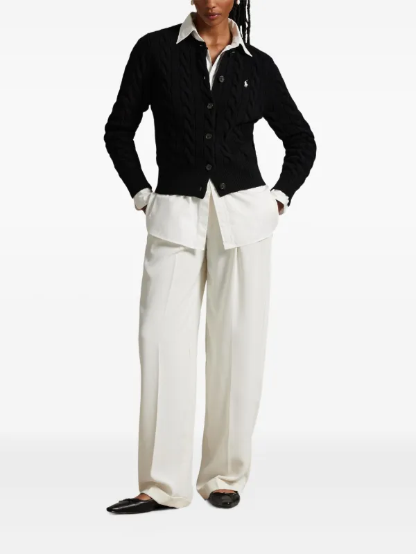 Polo Ralph Lauren Cardigan De Tricô | Preto | FARFETCH BR