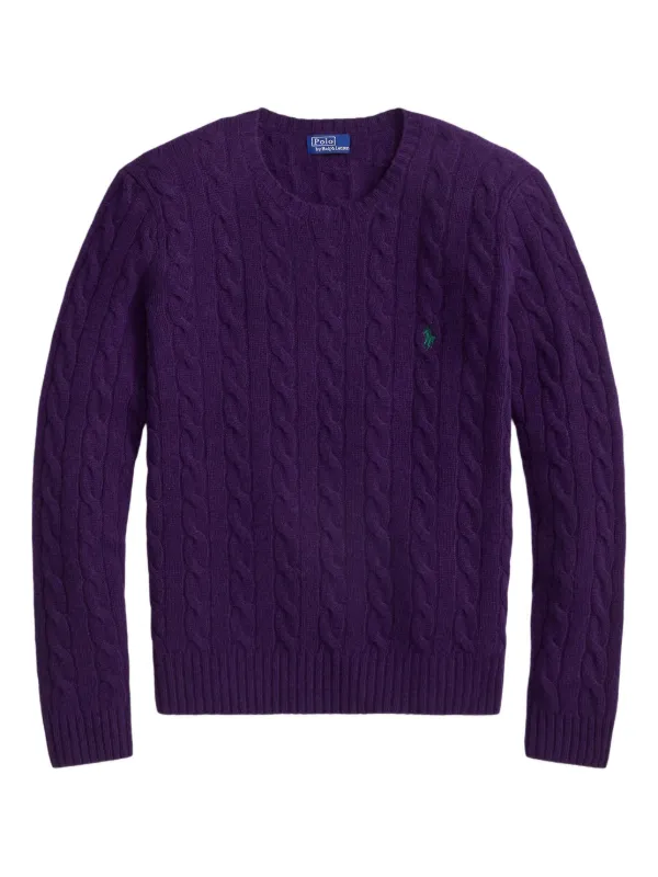 Polo Ralph Lauren ケーブルニット セーター | パープル | FARFETCH JP