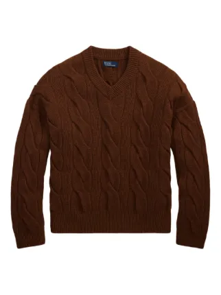 Polo Ralph Lauren ケーブルニット セーター | ブラウン | FARFETCH JP