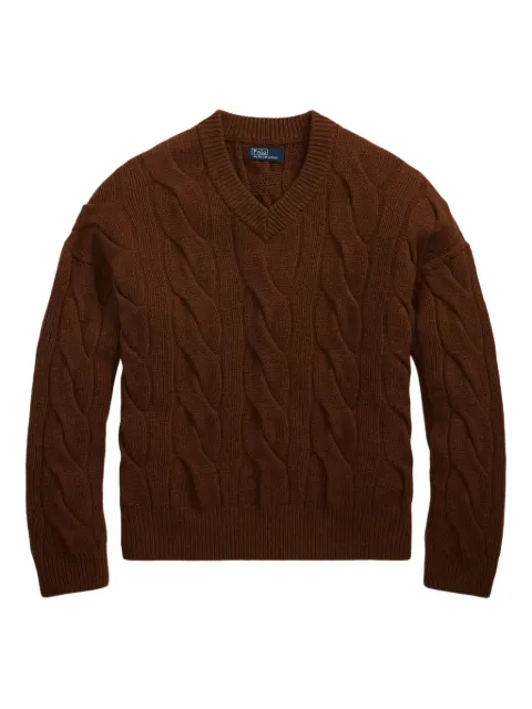 Polo Ralph Lauren cable-knit V-neck sweater