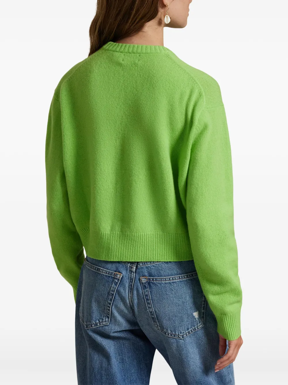 Polo Ralph Lauren Long-sleeve Crew-neck Sweater In Green