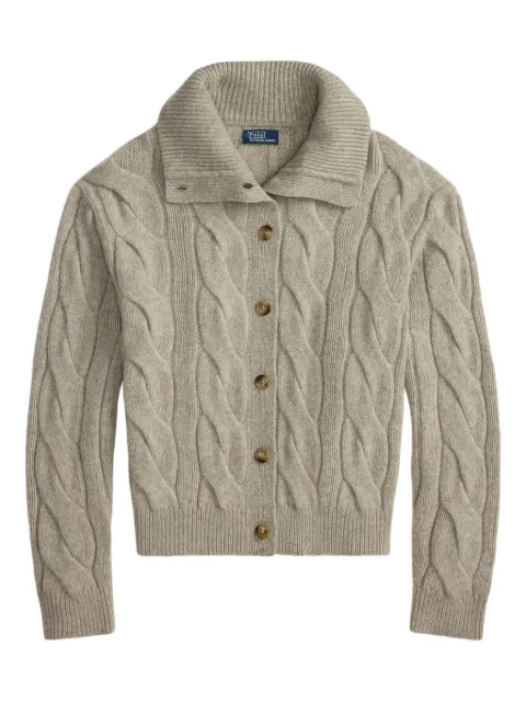 Polo Ralph Lauren cable-knit turtleneck cardigan