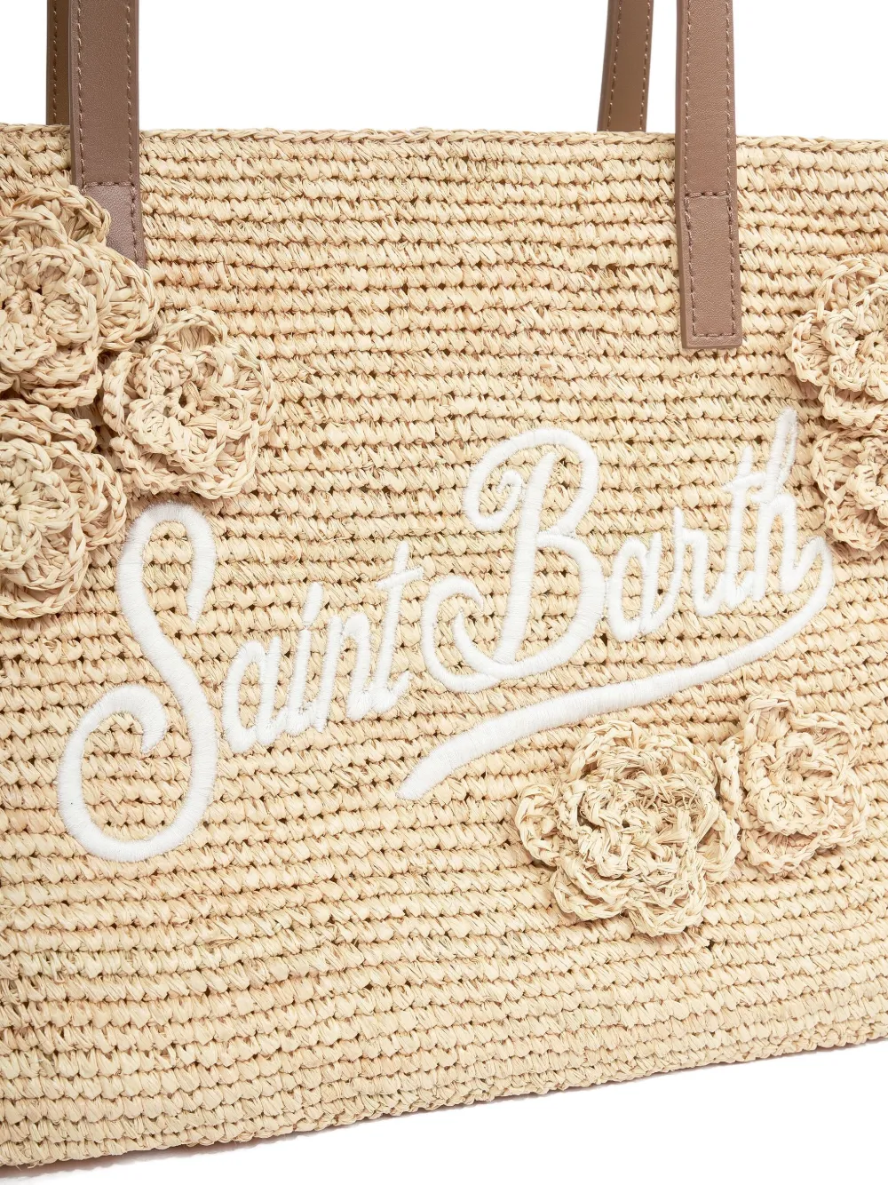MC2 Saint Barth Kids medium City shoulder bag Beige