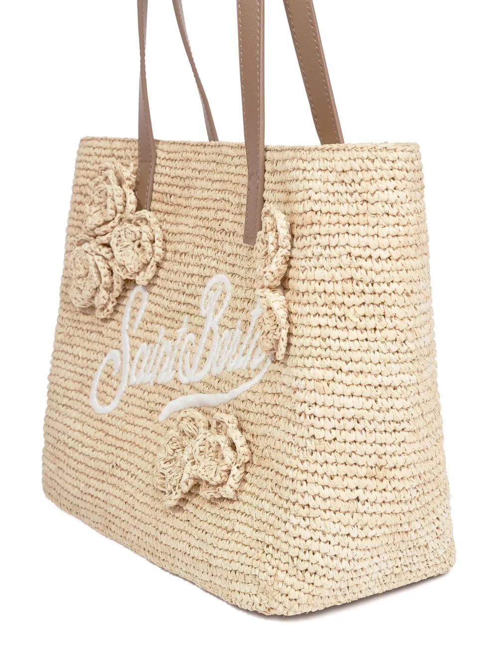 MC2 Saint Barth Kids medium City shoulder bag Beige