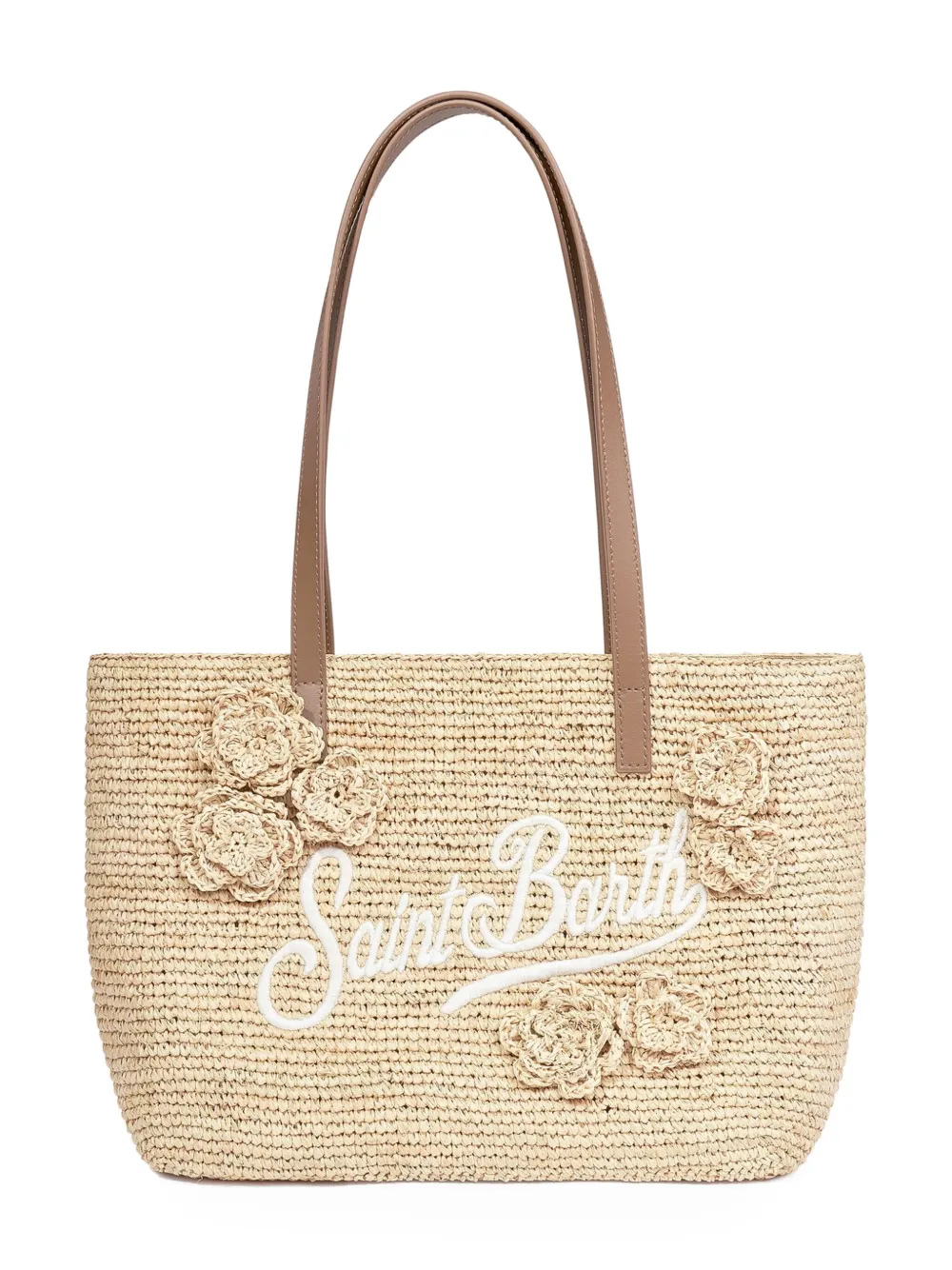 MC2 Saint Barth Kids medium City shoulder bag Beige