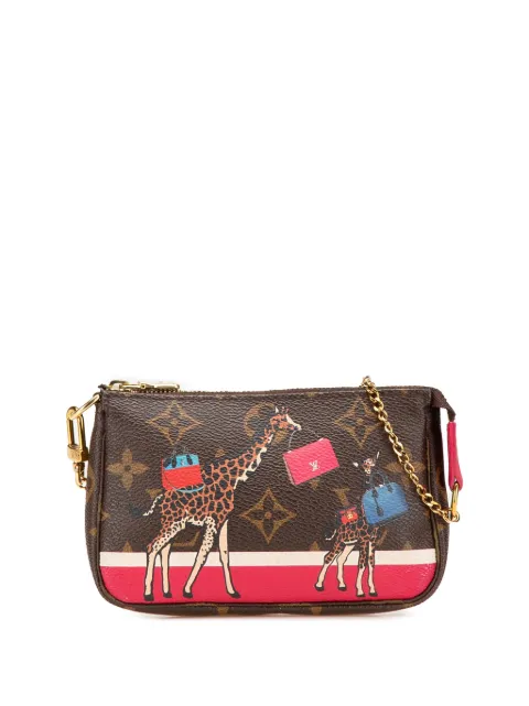 Louis Vuitton Pre-Owned 2017 Monogram Giraffe Christmas Mini Pochette Accessoires handbag