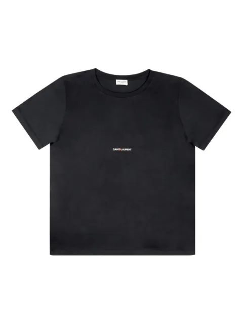 YSL embroidery on the chest logo T-shirt