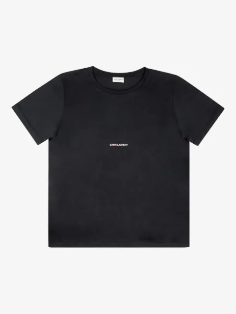 Saint Laurent embroidery on the chest logo T-shirt