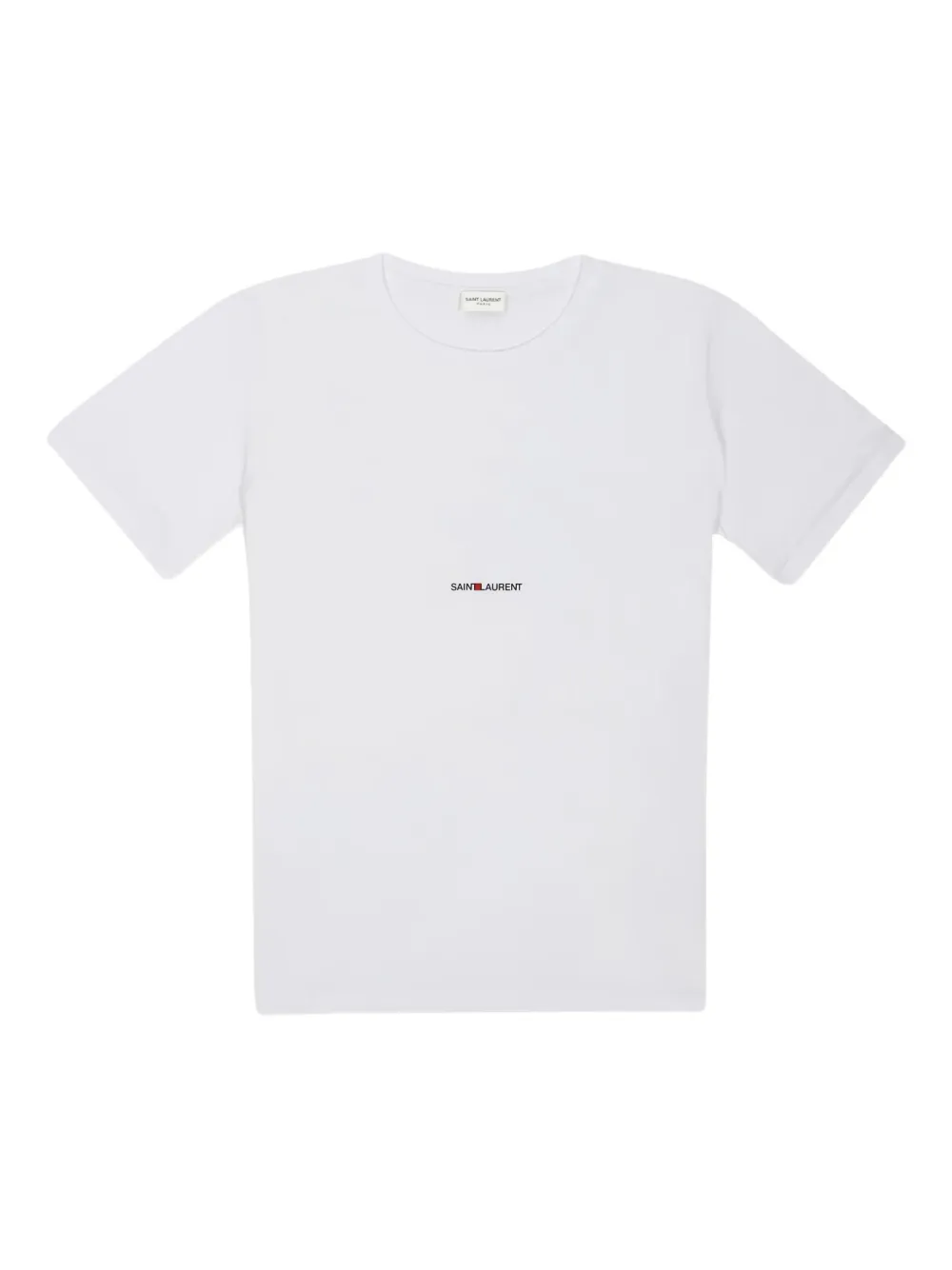 Saint Laurent logo-detail T-shirt - Weiß