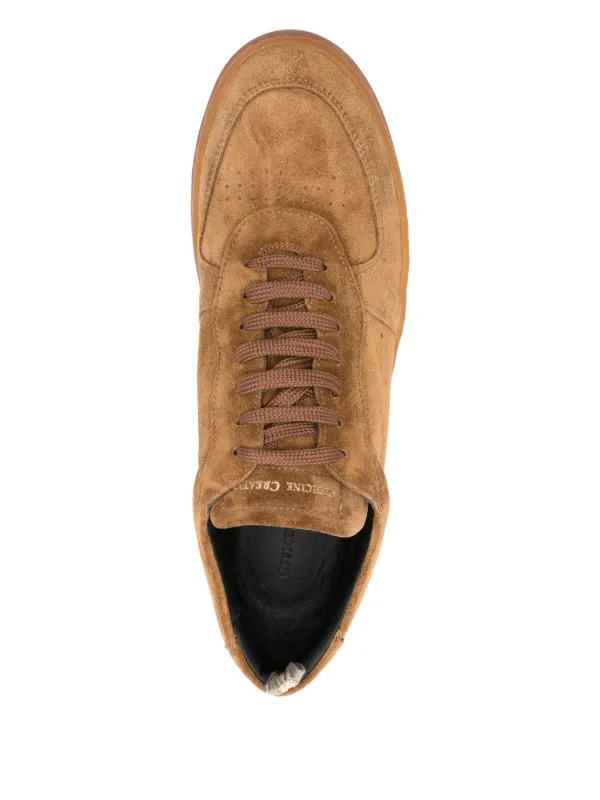 Brown Suede Sneakers Officine Creative Sneakers Sale Officine Creative Men's MES 009 Suede Taupe Low Top Sneakers