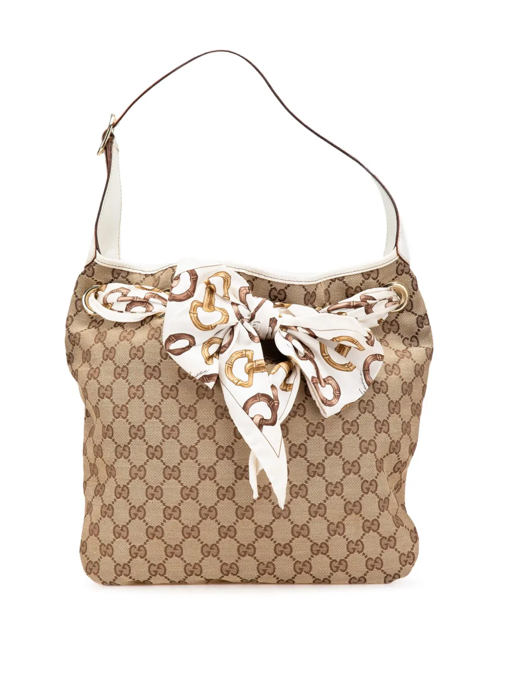 Gucci Pre-Owned 2000-2015 GG Canvas Positano hobo bag | Brown | Image 1
