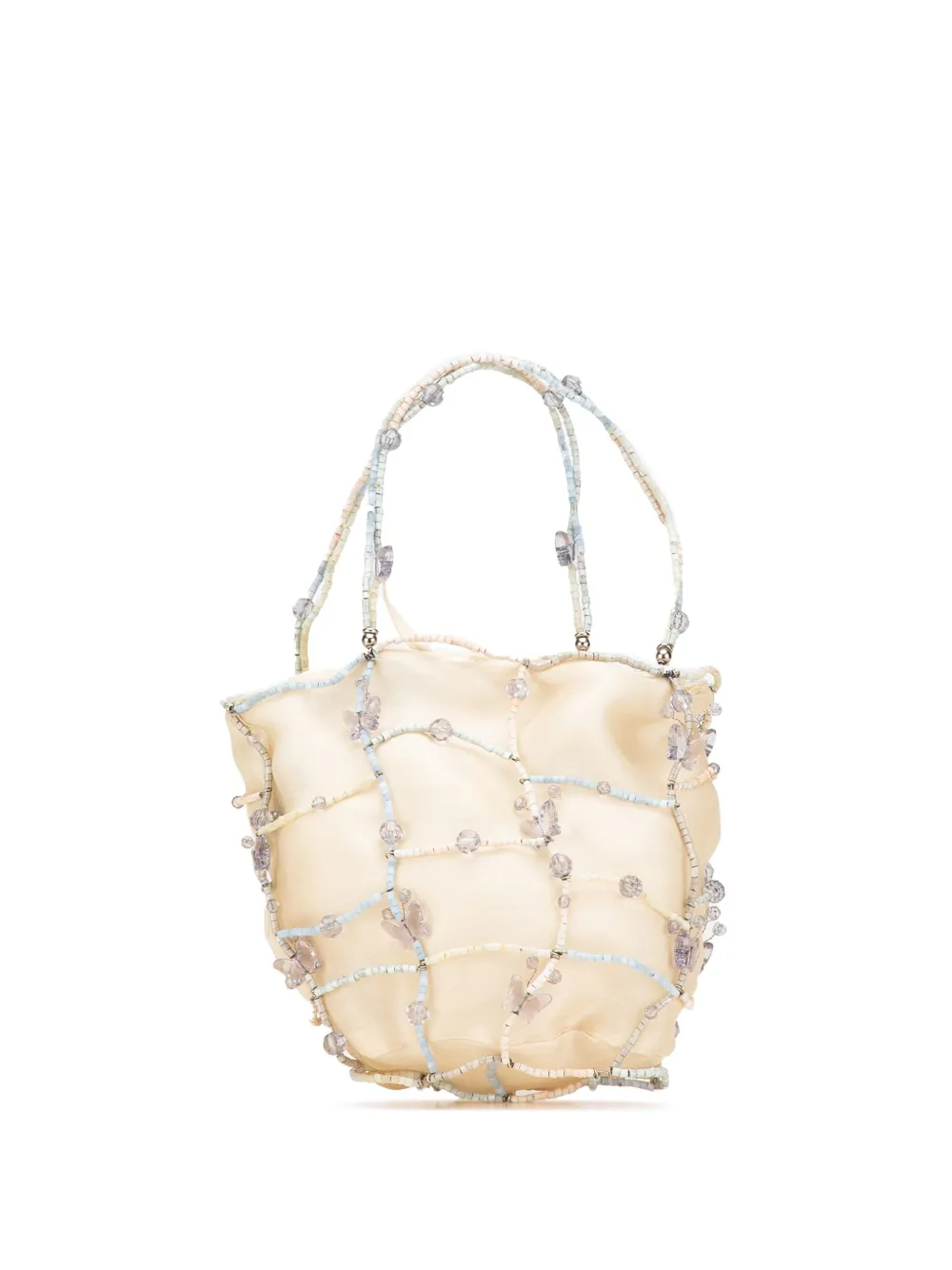 BOTTEGA VENETA ビーズバッグ ボッテガヴェネタ ビーズクロッシェハンドバッグ/ブラック