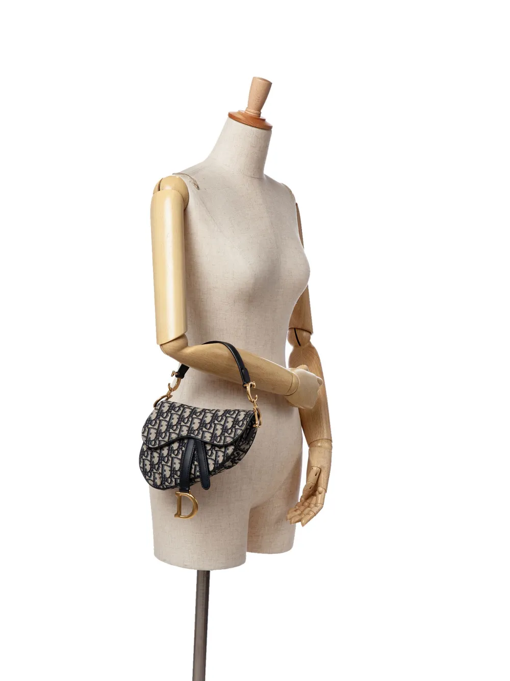 Christian Dior Pre-Owned 2018 Mini Oblique Canvas Saddle Bag satchel | Pre-Owned | Image 2