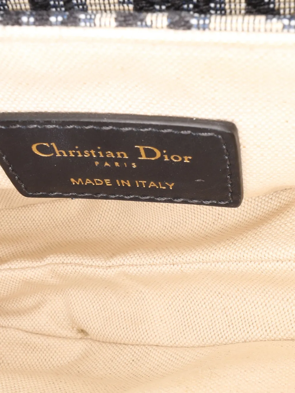 Pre-owned Dior 2018 Mini Oblique Canvas Saddle Bag Satchel