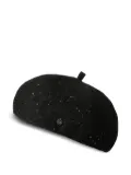 Maison Michel sequin-embellished hat - Black