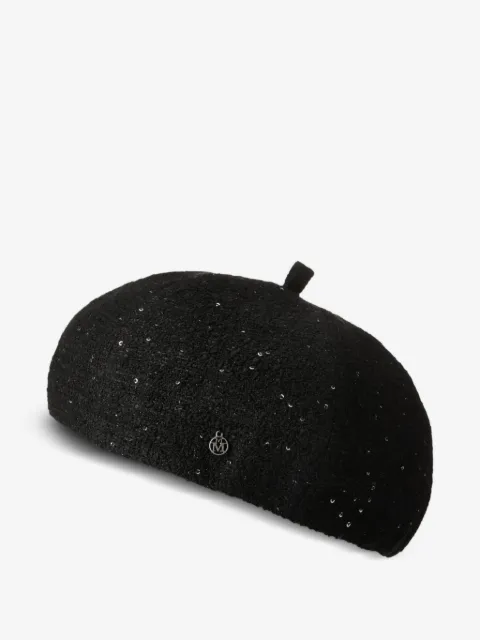 Maison Michel sombrero bordado con lentejuelas
