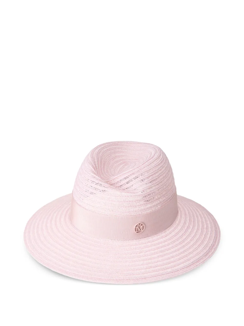 Maison Michel Logo-plaque Straw Hat