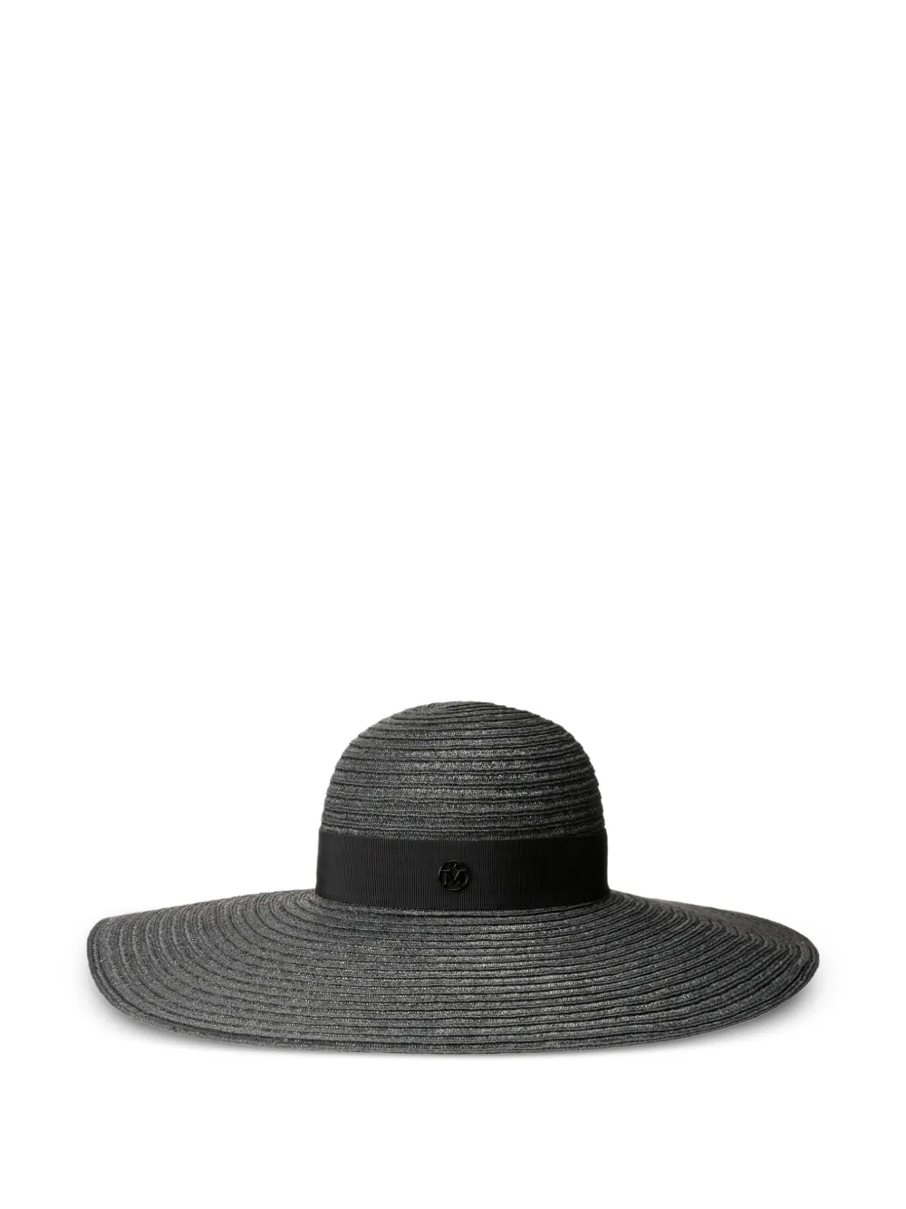 Maison Michel Logo-plaque Hat In Black