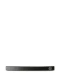 Maison Michel logo-plaque leather headband - Black