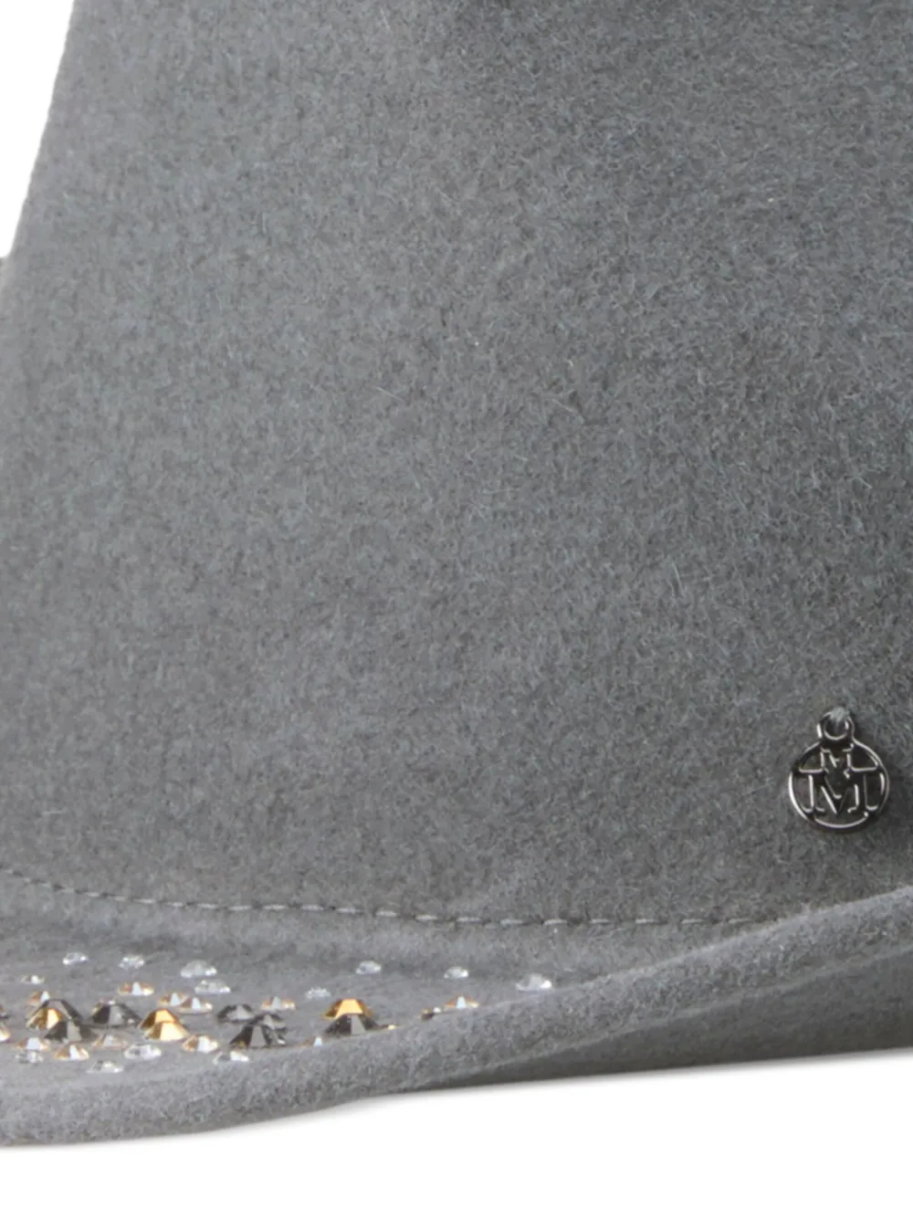 Maison Michel Hoed met logoplakkaat - Grijs