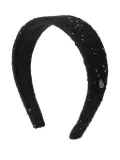 Maison Michel sequin-embellished headband - Black