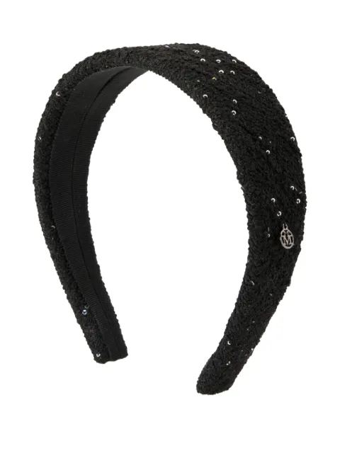 Maison Michel sequin-embellished headband