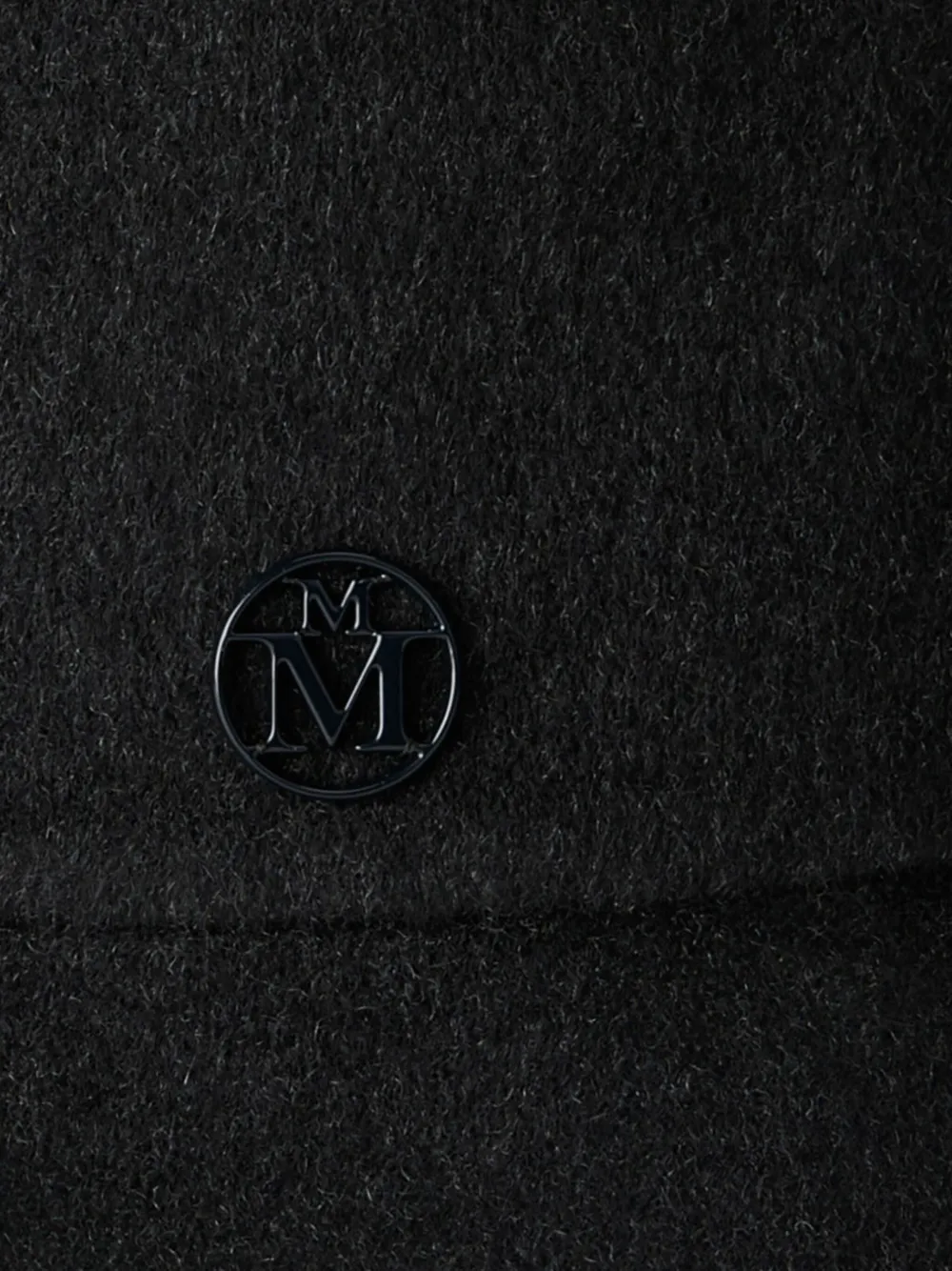 Maison Michel Vissershoed met logoplakkaat Zwart