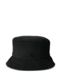 Maison Michel logo-plaque bucket hat - Black